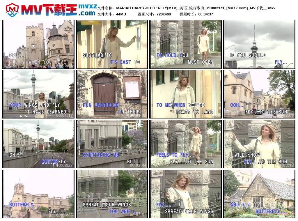 MARIAH CAREY-BUTTERFLY(MTV)_英语_流行歌曲_MC802171